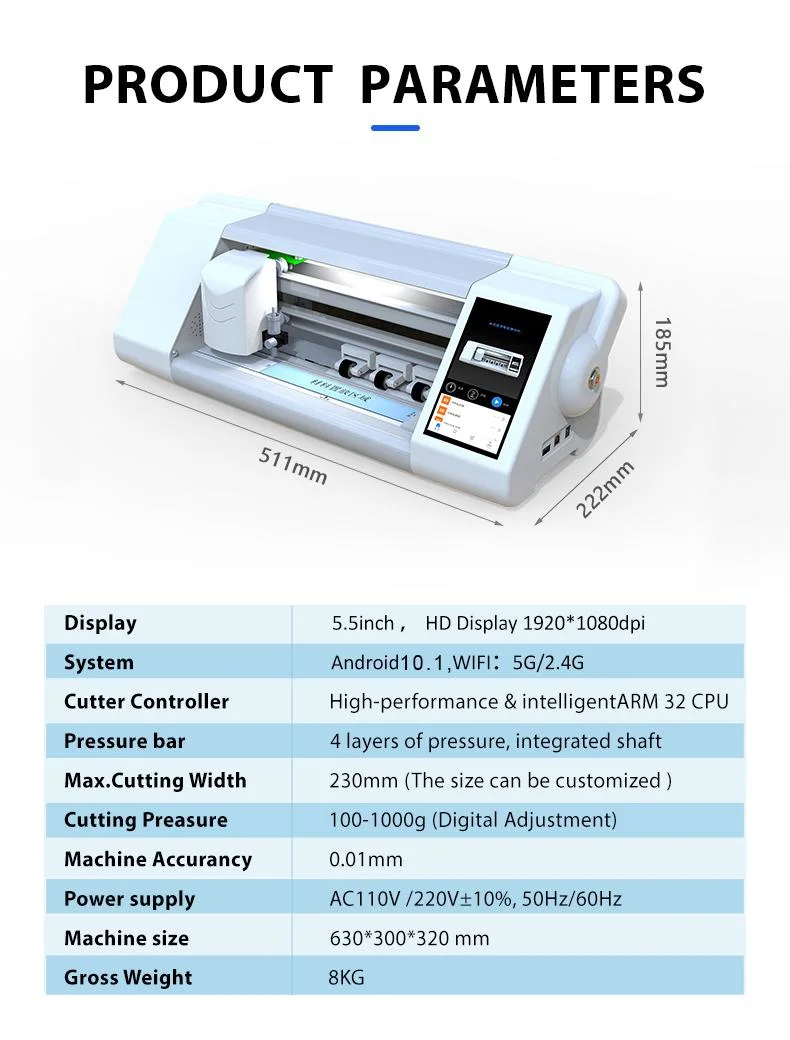 Unlimited Hydrogel TPU Film Cutter Plotter Machine Screen Protector Machine