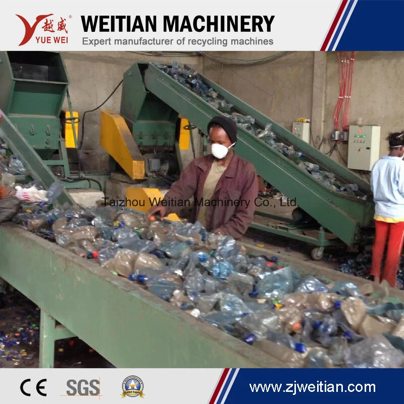 Waste Plastic Pet Bottle Flake/Drum/Pallet/PP/HDPE/LDPE/Rubber/Lump/PVC Pipe/PE Film/Jumbo Woven Bags/Garbage Crushing Crusher Recycling Plant Washing Machine