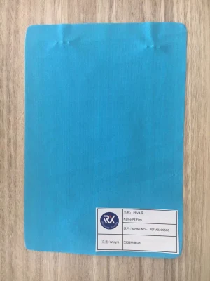 Filme plástico PEVA à prova d'água azul personalizado para produtos cirúrgicos descartáveis ​​fabricados na China