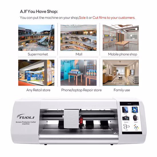 Máquina de corte de filme de hidrogel OEM ODM personalizada TPU Máquina de protetor de tela para celular